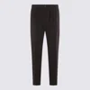 Herno Relaxed Fit Trousers Button Detail In Black