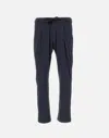Herno Resort Lightweight Drawstring Trousers In Blue
