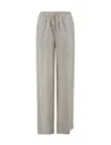 Herno Trousers With Hanging Hook Print In Brown