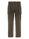 Herno Cargo Trousers With Mechanical Stretch Yarn In Green