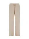 Herno Elastic-waist Trousers In Brown