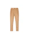 Herno Trousers In Light Cotton Stretch In Brown