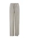 Herno Trousers With Hanging Hook Print In Camel