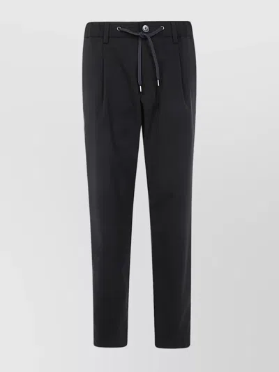 HERNO TROUSERS CREPE ELASTICATED WAIST