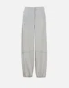 Herno Functional Nylon Trousers Elastic Waistband In Grey