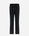 Herno Buckle-detailed Straight Trousers In Black