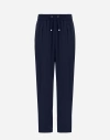 Herno Trousers In Light Nylon Stretch In Blue