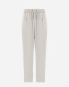 Herno Trousers In Light Nylon Stretch In Chantilly