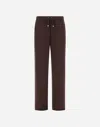 Herno Trousers In Matt Crepe Satin In Neutral
