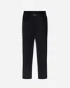 Herno Trousers In Structured Nylon In Black