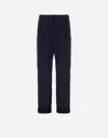 Herno Trousers In Ultralight Crease In Blue