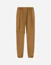 Herno Trousers In Ultralight Crease In Camel