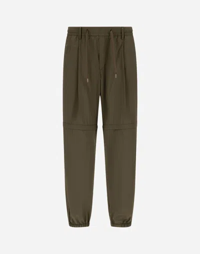 Herno Trousers In Ultralight Crease In Light Military
