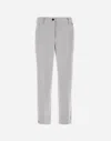 Herno Trousers In Viscose Effect In Grey Pearl
