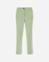 Herno Trousers In Viscose Effect In Light Green