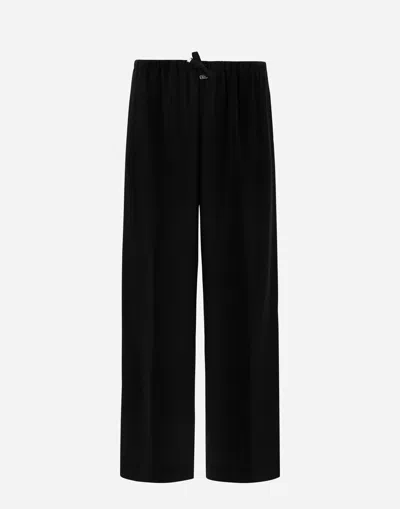 Herno Trousers In Winter Touch In Black