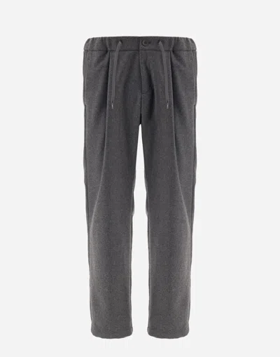 Herno Trousers In Wool Fashion In Grey