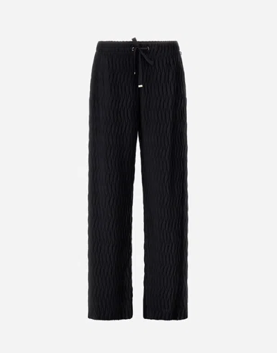 HERNO TROUSERS IN WRINKLED EFFECT