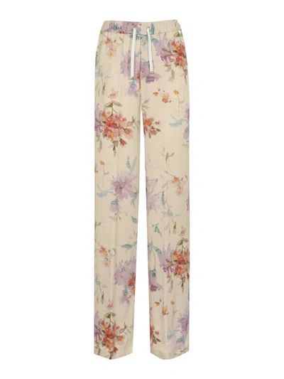 Herno Trousers In Multi