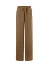 Herno Trousers In Casual Satin In Sand
