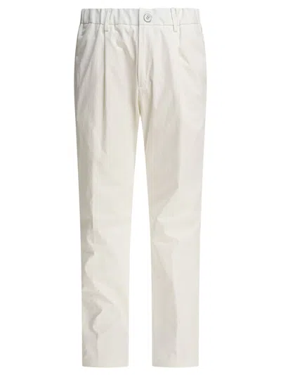 Herno Trousers White In Neutral