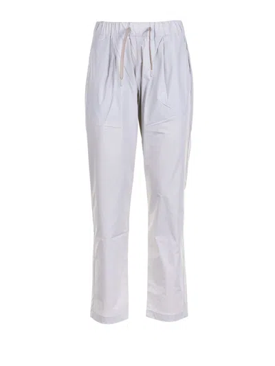 Herno Trousers White In Purple