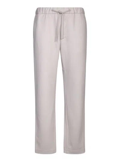 Herno Resort Wool Trousers In Neutrals