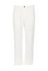 Herno Trousers Front Pleats Elasticized Waist In White