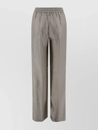 Herno Trousers With Hanging Hook Print In Gray