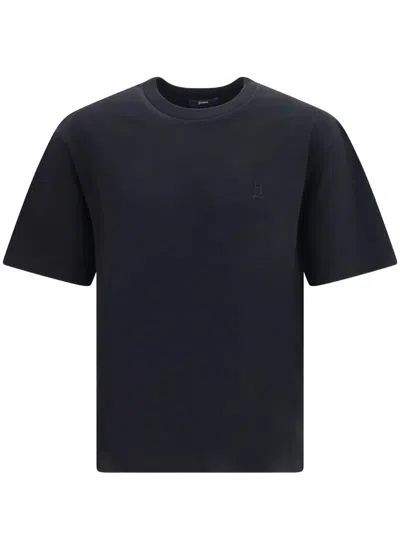 Herno T-shirt A Mezza Manica Con Logo Ricamato In Animal Print