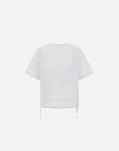 Herno T-shirt Aus Compact Jersey Und Nylon Maestro In White