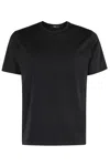 Herno Round-neck Basic T-shirt In Black