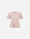 Herno T-shirt In Fresh Stretch Viscose In Pink
