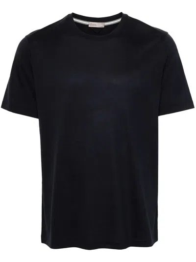 Herno Logo-plaque Wool T-shirt In Multi
