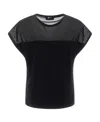 Herno Contrasted T-shirt In Black