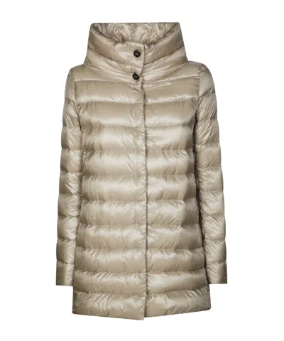 Herno Turtleneck Down Jacket In Blue