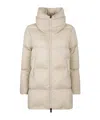 Herno Turtleneck Down Jacket In Brown