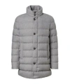 Herno Turtleneck Down Jacket In Gray