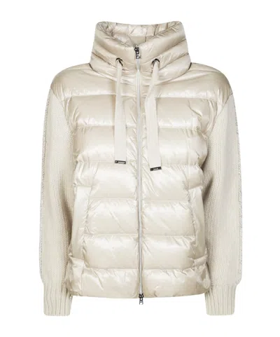 Herno Turtleneck Down Jacket In Multi