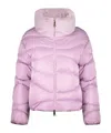 Herno Faux-fur Collar Puffer Jacket In Multi