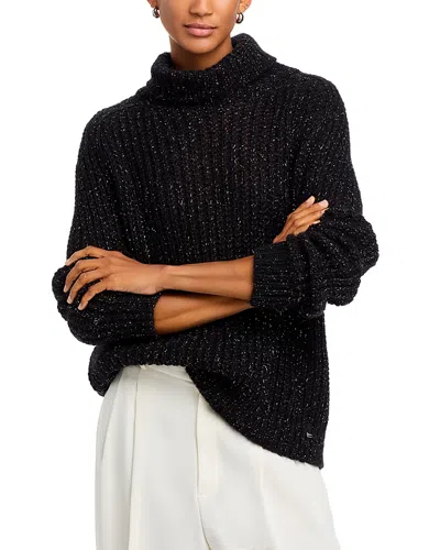 Herno Turtleneck Knit Sweater In Nero