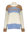 Herno Cozy Winter Sweater With A High Collar In Multi