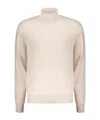Herno Virgin Wool Turtleneck Sweater In Neutral