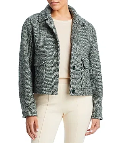 Herno Tweed Jacket In College Green