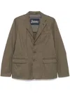Herno Twill Blazer In Green