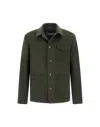 Herno Casual Jacket With Chest Pocket And Collared Design In Green