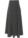 Herno Jersey Wool Skirt In 灰色
