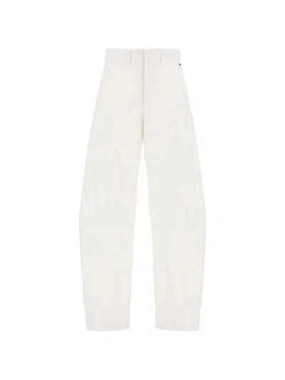 Herno Twill Trousers In Neutral