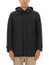 Herno Two-layer "windstopper" Long Parka In Black