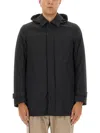 Herno Two-layer "windstopper" Long Parka In Black